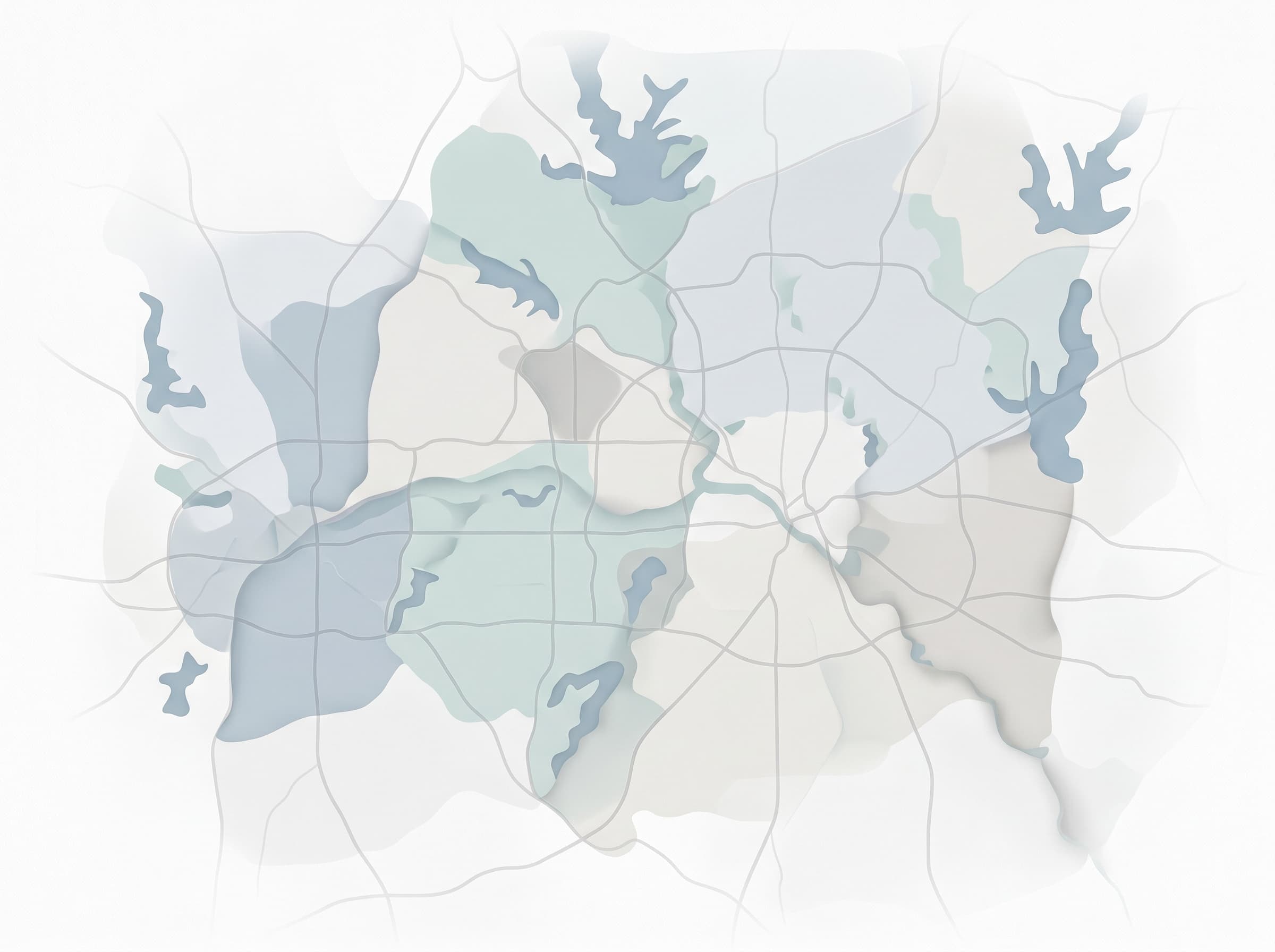 Dallas-Fort Worth map showing DFW Linen & Laundry commercial service coverage